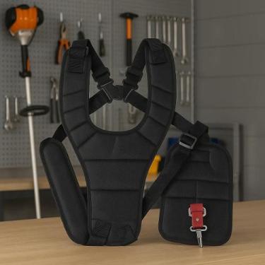 Imagem de Cinto De Alça Dupla Ajustável Para Cortador De Grama, Roçadeira E Poda