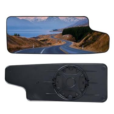 Imagem de Espelho de reboque inferior do lado direito do passageiro para Chevy Silverado e GMC Sierra 1500 2500 HD 3500 HD para 2019-2024, vidro espelhado convexo pequeno sem aquecimento, com placa traseira