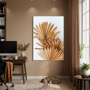 Imagem de Quadro Decorativo Palmeira Leque 70X50Cm Mold Preta - Quadros On-Line
