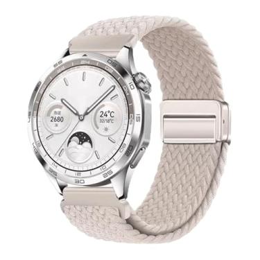 Imagem de EKSIL Pulseira respirável de nylon de 22 mm e 20 mm para Huawei Watch GT4/Pro 46 mm/GT3/GT2 2e para Samsung Watch 6/5/4/3/Gear S3, For other 20mm, Ágata