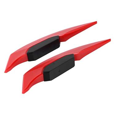 Imagem de KIMISS Par de Asas Aerodinâmicas para Motocicleta, Acessórios Universais para Bicicleta Elétrica Atv Utv, Design Elegante Em Abs para Desempenho Aprimorado (par vermelho)
