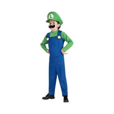 Imagem de Fantasia De Mario E Luigi Super Mario Bros Para Crianças, Macacão, Cha
