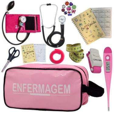 Imagem de Kit Enfermagem Profissional Glicose Estagio Saude Completo - PREMIUM, 