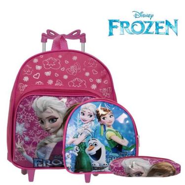 Imagem de Mochila Infantil Feminina Rodinha Frozen P Envio Imediato - TOYS 2U
