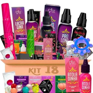 Imagem de Kit 18 Produtos Funcional Uso Pessoal Ou Revenda Sex Shop - Top Gel 