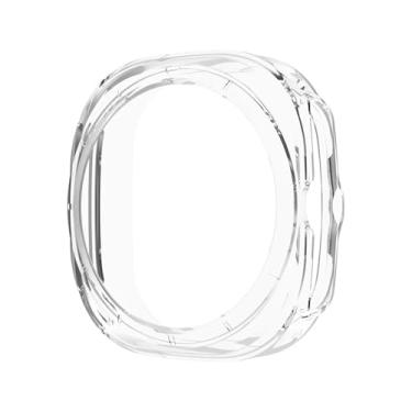 Imagem de FULNES Capa de TPU para Samsung Galaxy Watch 7 Ultra 47 mm Protetor de Moldura Macia Antiarranhões Capa Protetora para Galaxy Watch Ultra (Transparente)