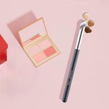 Imagem de Pincel corretivo, pincel angular para maquiagem sob os olhos pequena base de precisão para o rosto