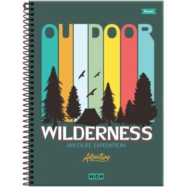 Imagem de Caderno 10X1 Capa Dura HIGH Masculino 200 Folhas Pacote com 4 Unidades