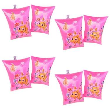 Imagem de kit 4 boia de braço infantil inflavel proteção para piscina crianças b