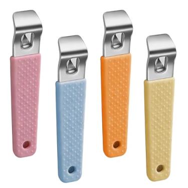 Imagem de Abridor de frasco de 4 peças, decapper de frasco, abridor de frasco de medicamento, com uma capa protetora de silicone antiderrapante, adequado para abrir tampas de garrafa de líquido oral