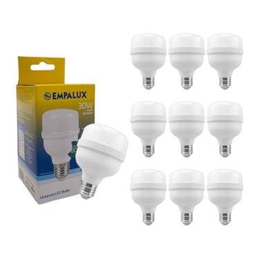 Imagem de Kit 10 Lâmpada Led Super Bulbo E27 30w Luz Branco Frio 6500k