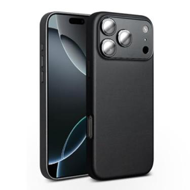 Imagem de Capa de couro para iPhone 17/17 Air/17 Pro/17 Pro Max, proteção de lente completa à prova de choque, luxuosa, capa fina magnética de luxo estilo empresarial (17 Pro)