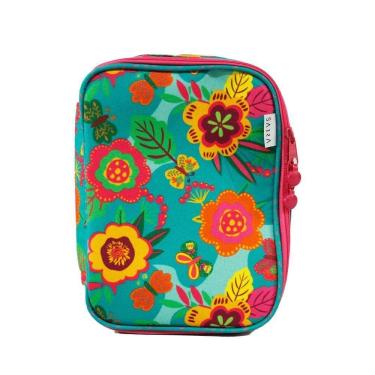 Imagem de Estojo Baú Box Escolar Jardim Encantado Verde Sabra