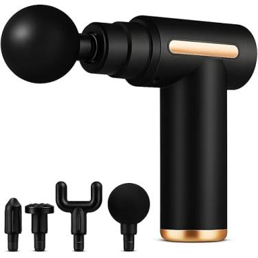 Imagem de Massageador Elétrico Profissional Muscular Pistola Massagem - Recarregável - Super Relaxante - MioFascial Atleta Esportes 4 Ponteiras e Variação de Velocidades (cores variadas)