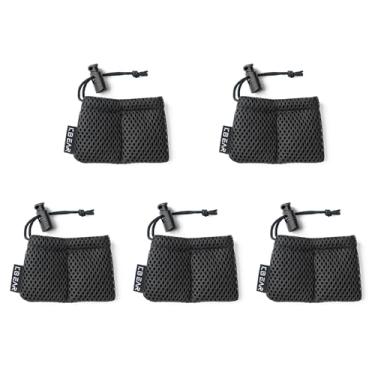Imagem de Capa para fones de ouvido KBEAR BP04 com compartimentos divididos, capa portátil de malha com cordão, bolsas para monitores auriculares para KZ ZS10 PRO, ZS12 PRO 2, ZAR, ZAS, ZA12, Castor, ZAX, CCZ