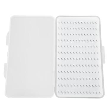 Imagem de Caixa de pesca com mosca com espuma de alta densidade – Iscas à prova d'água e estojo de armazenamento de anzóis para iscas e gabaritos, organizador de equipamentos portátil com tampa transparente (G)