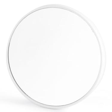 Imagem de Espelho de maquiagem feminino moderno portátil com ampliação de 15 x com ventosas para remoção de cravos de maquiagem