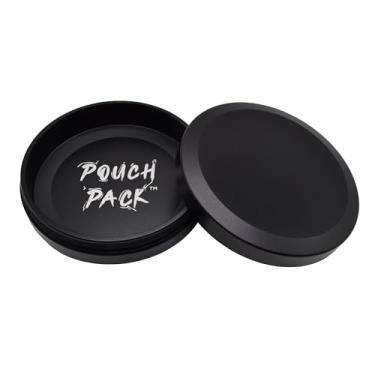 Imagem de Pouch Pack - Recipiente de metal Zyn | Caixa de alumínio Zyn | Snus Can | Bolsas de cafeína | Preto - Compartimento único
