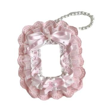 Imagem de Estojo Para Photocard Lolita Com Renda E Corrente De Pérolas, Doce, Fa