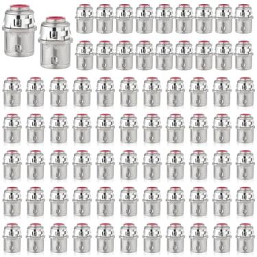 Imagem de AOKLIT Conectores de cabo de metal de 70 peças, conector de conduíte de encaixe de 3/20.3 cm, conector elétrico de zinco para cabo de aço e alumínio
