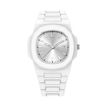 Imagem de Relógio Masculino Esportivo Oval De Quartzo 40mm 2025 Moda Silicone À 