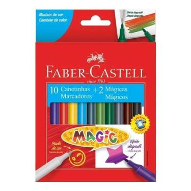 Imagem de Canetinha Hidrográfica 150112MZF 10+2 Magic - Faber Castell - Tendtudo