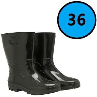 Imagem de Bota de Borracha em PVC Preta VULCABRAS, 36
