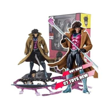 Imagem de Figura De Ação Articulada Marvel Gambit Mafex131, Modelo Colecionável 