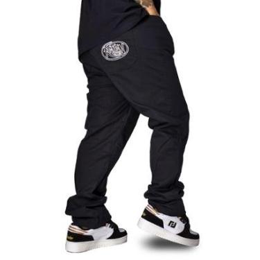 Imagem de Calça Sarja Refen Bordado Balão Logo 1989 Cor:;Tamanho:48-Masculino