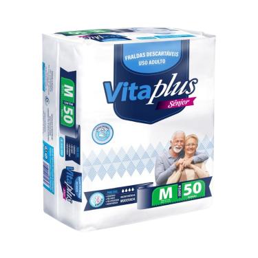 Imagem de Fralda Geriátrica Adulto M G XG Vita Plus Care Pacotão Barato