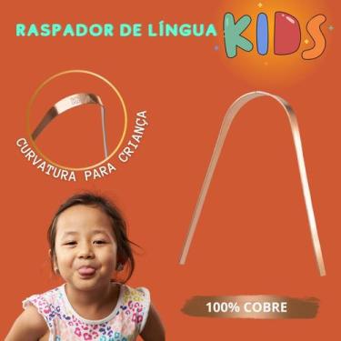 Imagem de Raspador Cobre Limpador Lingua kids - INFANTIL para Crianças - YA SHOP