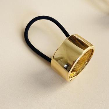 Imagem de Elástico Prendedor com Enfeite Metal Liso - Pistache Acessórios, Doura