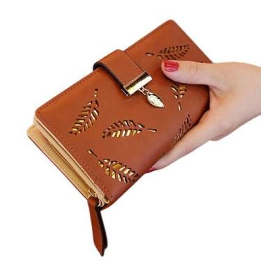 Imagem de Carteira Feminina Social Moda Folhas Gold - GR Global Revolution, Marr