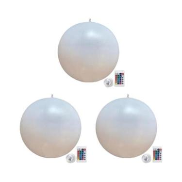 Imagem de Luzes Flutuantes LED De 16 Cores 90cm À Prova d'Água, Balão Inflável P
