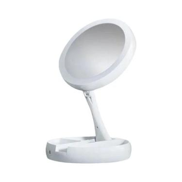 Imagem de Espelho De Maquiagem Flexível Com Iluminação LED E Aumento De 10x, Esp