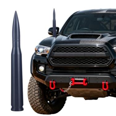 Imagem de Antena Bullet de 19,8 cm – Antena de substituição de 50 cal, adequada para Chevy, Ford, Silverado e GMC Sierra – Antena segura para lavagem de carros – Antena de substituição curta para maioria