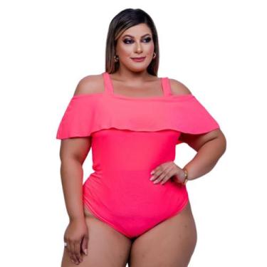 Imagem de Bori Body Plus Size Blusinha Feminina Maiô De Suplex Bory - WM, Rosa n