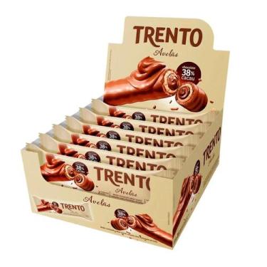Imagem de Chocolate Avelãs 38% Cacau Trento 512g c/16 unid. - Peccin