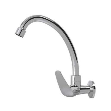 Imagem de Torneira Parede Bica Móvel 1167 Cromada Monocomando Abs 1/4 De Volta Dn15 - Injet Plast