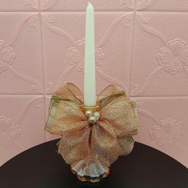 Imagem de Castiçal Porta Vela Aparador Arranjo Centro Mesa Natal 35cm A