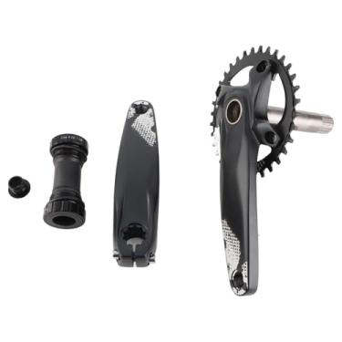 Imagem de Siwoted 34t pedaleira 8-12 velocidade dente negativo positivo bcd104mm conjunto de manivela de corrente integrada oca para ciclismo de montanha