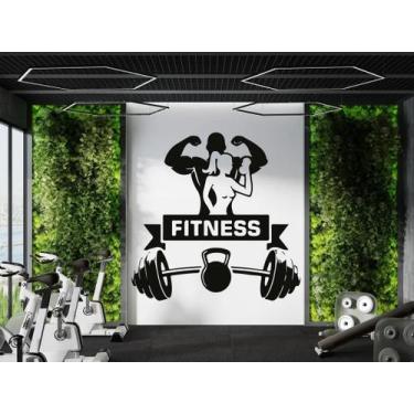 Imagem de Adesivo de parede  academia e musculação  - Ambiente dekorado, 60cm, p