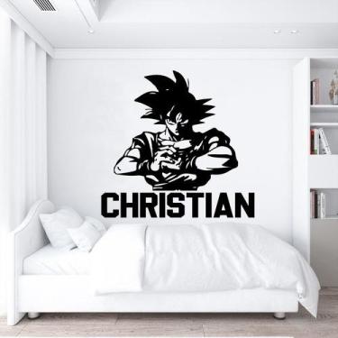 Imagem de Adesivo de parede  dragon ball - Ambiente dekorado, 40cm, preto