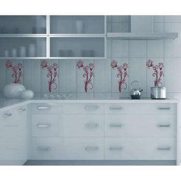 Imagem de Adesivo De Parede Kit Floral Com 10 Adesivos Flores