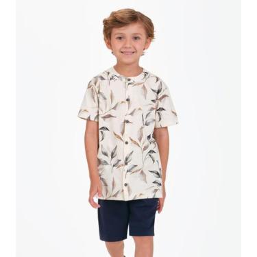 Imagem de Camiseta Menino em Meia Malha Trick Nick Bege, 6, Bege