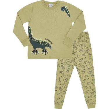 Imagem de Pijama Infantil Menino Good Night by Pulla Bulla Ref. 200563, Verde, 6