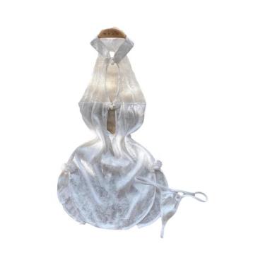 Imagem de Vestido De Noite Sem Mangas Em Renda Floral Para Mulheres, Com Tanga, 