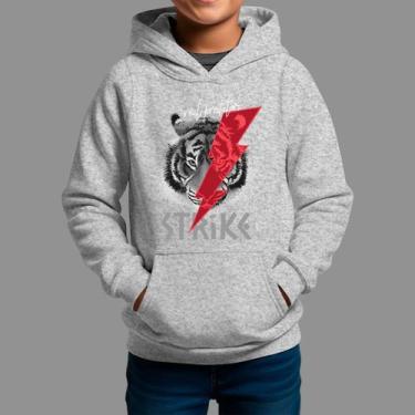 Imagem de Moletom Canguru Infanto Juvenil Algodão Casual Inverno Blusa De Frio T