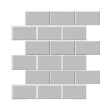 Imagem de Adesivos De Parede Vinílicos 3D Em Formato De Tijolo, Autoadesivos, 10