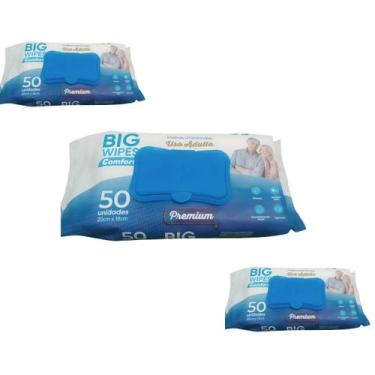 Imagem de Toalha Umedecida Big Wipes Comfort Premium KIT com 150 und - BigWipes